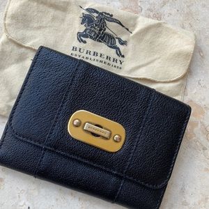 Burberry Black Leather Wallet